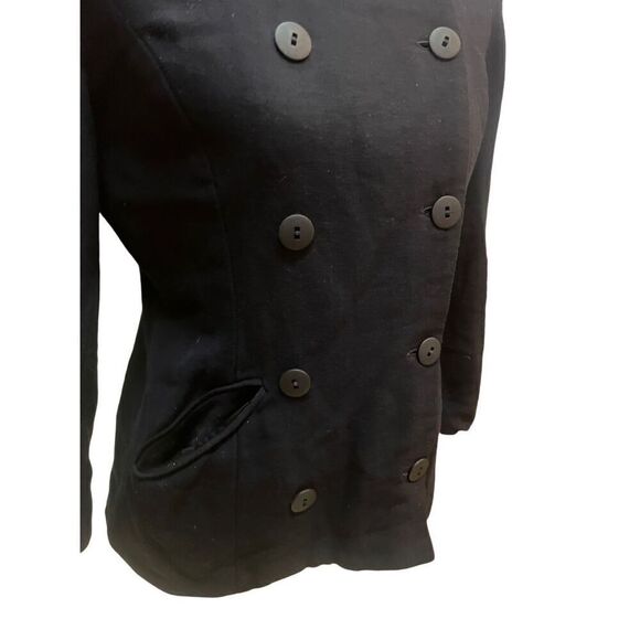 The Limited Wool Blend Black Double Breasted Jacket/Shacket Size Medium - Picture 11 of 12